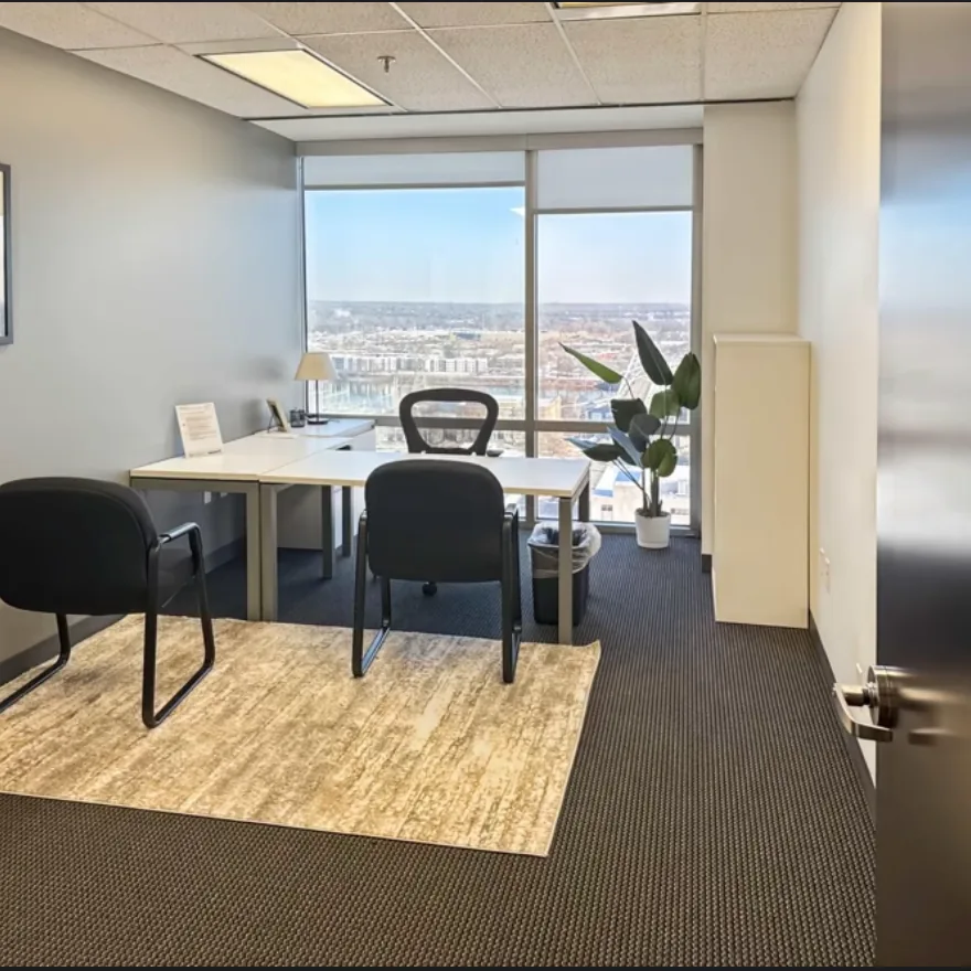 Office overlooking downtown Little Rock